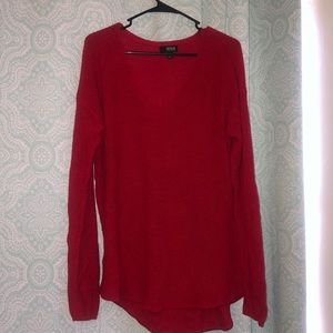 a.n.a. Red Long Sleeved Knit Sweater (large)